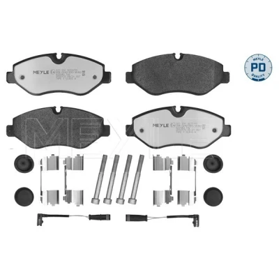 Immagine di MEYLE 025 291 9220/PD Kit pastiglie freno PD Quality Assale anteriore con contatto segnalazione usura lamierino anticigolío