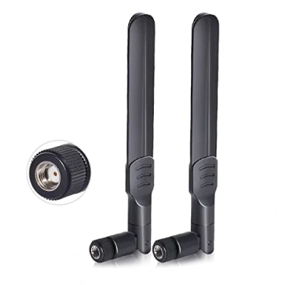 Immagine di Bingfu Dual Band WiFi 2.4GHz 5.8GHz 8dBi MIMO RP SMA Antenna maschio (confezione da 2) per ASUS Rosewill Gigabyte Router wireless Mini PCI Express Scheda PCIE Telecamera di sicurezza