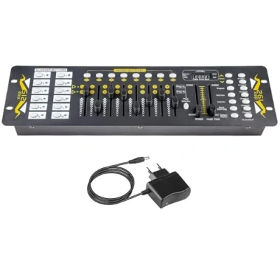 Immagine di Controller DMX,Centralina Dmx,192 Canali Dmx 512,Mixer luci palco Console per Spettacoli di luce