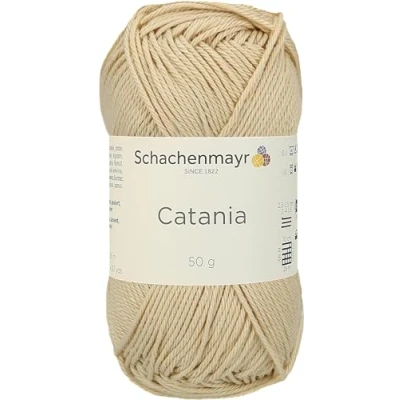 Immagine di Schachenmayr 9801210 00404 Filato, 100% Cotone, Sabbia, 11.5 x 5.2 6 cm, 125 unità