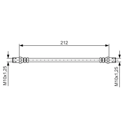 Immagine di BOSCH 1 987 481 A50 Tubi Freno 212 M10x1,25