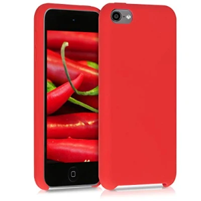 Immagine di kwmobile Back Cover compatibile con Apple iPod Touch 6G / 7G (6a e 7a generazione) Soft Case gommata in morbido silicone TPU rosso