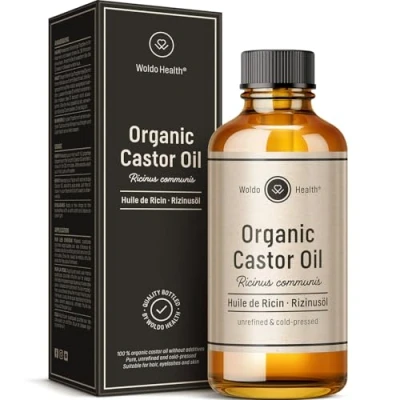 Immagine di olio di ricino biologico spremuto a freddo come per capelli 100 ml incl. pipetta capelli, ciglia e sopracciglia