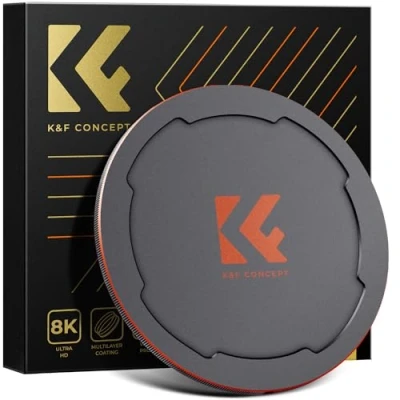 Immagine di K&amp;F Concept 2 in 1 Tappo Magnetico compatibile con Obiettivi e Filtro da 86 mm