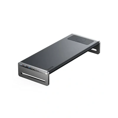 Immagine di Anker 675 USB C Docking Station (12 in 1, supporto per monitor, ) con porte da 10 Gbps, display HDMI 4K a 60 Hz, tappetino di ricarica wireless, dispositivi
