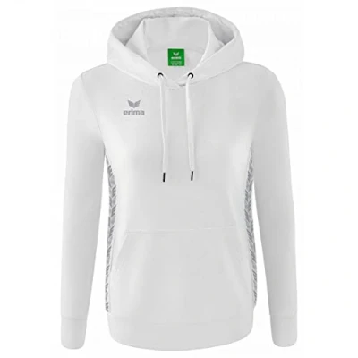 Immagine di Erima Donna Essential Team Felpa con cappuccio, bianco, 38