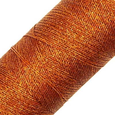 Immagine di Linhasita Bobina filo cerato 100 g / 360 metri 0,5 mm di spessore poliestere macrame 30 colori (Cobre)