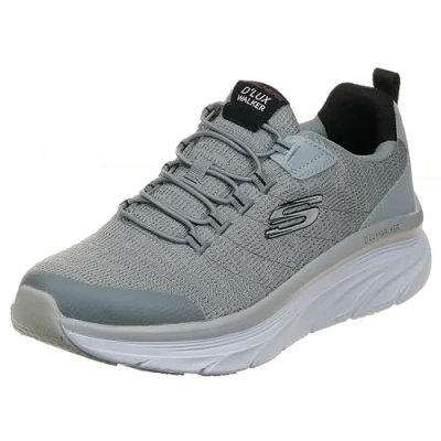 Immagine di Skechers 232045 GYBK, Scarpe da Ginnastica Uomo, Gray Knit/Synthetic/Black Trim, 47.5 EU
