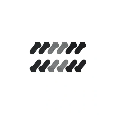 Immagine di Falke Happy 6PACK Sneaker Socks Everyday Casual Calze, Uomo, Taglia: 39 42, Schwarz/dunkelblau/dunkelgrau