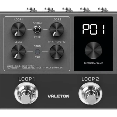 Immagine di Valeton VLP 200 Multi Track Sampler Due looper completi e una varietà di modelli ritmo batteria