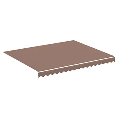 Immagine di vidaXL tessuto di ricambio per baldacchino da giardino, in tenda patio, terrazza, esterno, 3 x 2,5 m, colore: marrone
