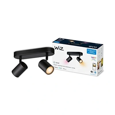 Immagine di WiZ IMAGEO Spots 2x5W B 22 65K RGB 871951455195400 Plafoniera LED (monocolore) 10 W Nero