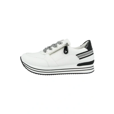 Immagine di Remonte Donna D1312 Scarpe Basse, Bianco Nero 80, 40 EU Larga