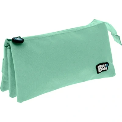 Immagine di Grafoplás Astuccio scolastico triplo, ment, 23,5 x 12 14 cm, bits&amp;bobs, colori morbidi, Mint Soft, 23,5x12x14cm, Scuola