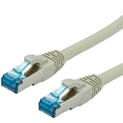 Immagine di Value 21.99.1990 RJ45 cavo di rete, patch CAT 6A S/FTP 1.50 m Grigio doppia schermatura, Privo alogeni, Ritardante fiamma 1 pz.
