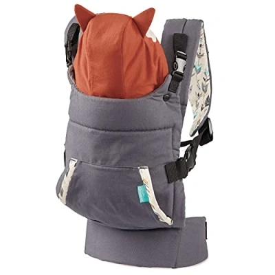 Immagine di Infantino Marsupio Cuddle Up Design a Volpe Ergonomico Cappuccio Caldo Forma di Rimovibile Diverse Posizioni Regolabile Confortevole Facile da Pulire Per Bambini 5,4 18 kg