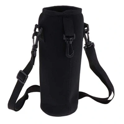 Immagine di ROSETOR Borsa termica per bottiglia d&#039;acqua, con tracolla (1L, nero)