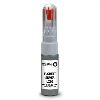 Immagine di SD COLORS FLORETT SILVER LZ7G compatibile con VW/AUDI New Touch Up Paint Pen Kit di riparazione 20 ML GRAFFIO SPAZZOLA COLORE CODE ARGENTO
