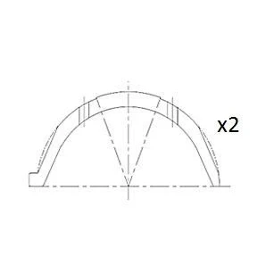 Immagine di FAI AutoParts BT3009 STD Spessore di registro, Albero a gomito PEUGEOT: 206 Hatchback, Partner II Tepee, 208 I CITROËN: C5 3