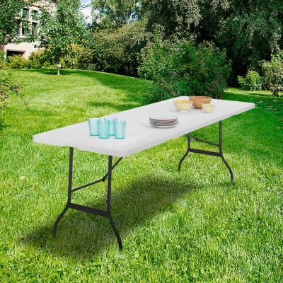 Immagine di Tavolino pieghevole portatile 180 CM per il campeggio o ricevimento IDMarket