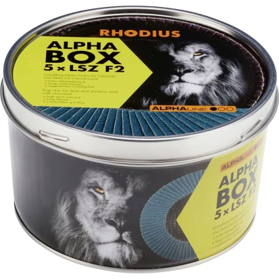 Immagine di Rhodius 209315 LSZ F2 BOX Disco con falde Diametro 125 mm Ø foro 22.23 5 pz.