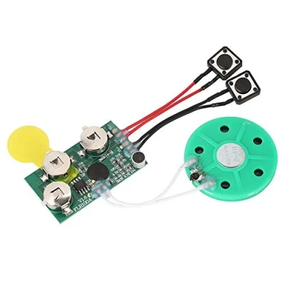 Immagine di Modulo di Chip Suono registrabile, DIY Biglietto Auguri 120 Secondi Adatto per regali Natale, scatole , inviti, prodotti fatti a mano, ecc