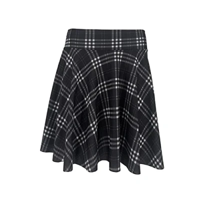 Immagine di JOPHY &amp; CO. Gonna Donna Plissettata Midi Versatile Vita Elastica (cod. 7089) (2XL, Nero Scozzese)