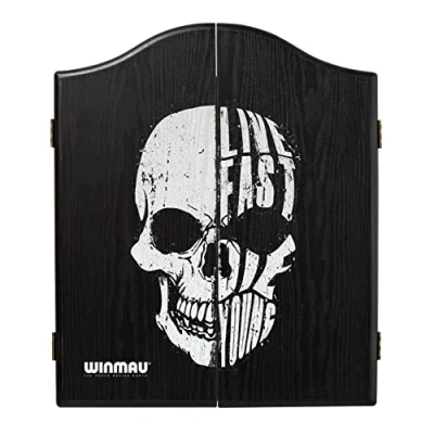 Immagine di WINMAU Skull Design Deluxe Dartboard Cabinet
