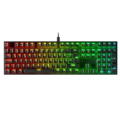 Immagine di Oversteel KOVAR USB Gaming Keyboard, RGB illuminato, interruttore meccanico Outemu Blue, anti ghosting, layout tedesco PC/MAC/Android