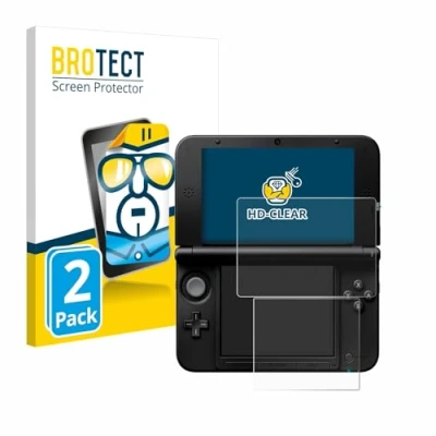 Immagine di brotect Pellicola Protettiva per Nintendo 3DS XL SPM7800 Protezione Schermo (2 Pezzi) [Trasparente, Anti Impronte]