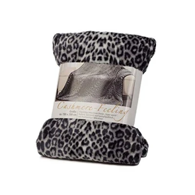 Immagine di Gözze Coperta Morbida di Prima Qualità, Sensazione Cashmere, Tessuto Spesso 500 g/m², 100% Microfibra, 150 x 200 cm Argento