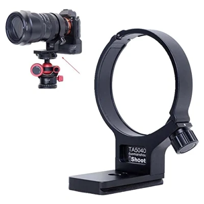 Immagine di iShoot Anello di montaggio per treppiede Collare obiettivo compatibile con Tamron 50 400mm f/4.5 6.3 III VXD A067, Porta Staffa Supporto Lenti è Arca Swiss Fit Piastra a Sgancio Rapido