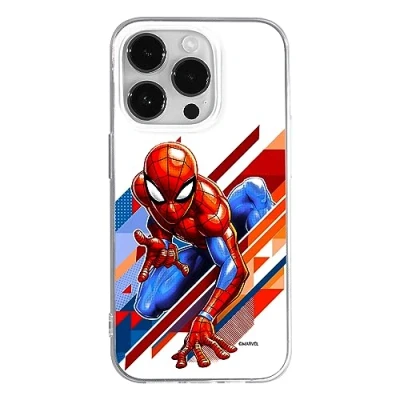 Immagine di ERT GROUP custodia per cellulare Iphone 14 PRO MAX originale e con licenza ufficiale Marvel, modello Spider Man 023 adattato in modo ottimale alla forma dello smartphone, TPU