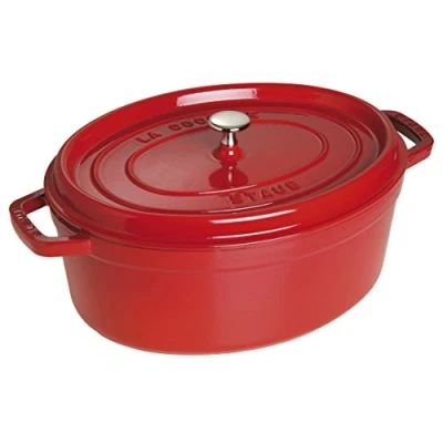 Immagine di Staub Casserole Oval Cocotte Cherry ø 37 cm / 8 Liter
