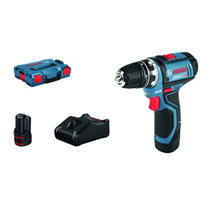 Immagine di Bosch Professional GSR 12V 15 FlexiClick 06019F6001 Trapano avvitatore a batteria 12 V 2 Ah Li Ion incl. seconda batteria, valigia