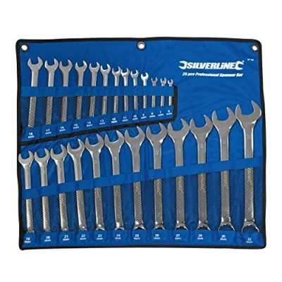 Immagine di Silverline SP100 Set di Chiavi Combinate, 25 Pezzi, 6 32mm