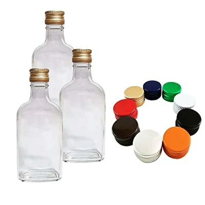 Immagine di DIAH DO IT AT HOME 20 bottiglie vuote in vetro da 200 ml + tappi a vite di colore misto