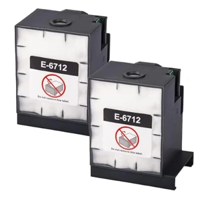 Immagine di Dogepro T6712 C13T671200 Scatola di manutenzione Compatibile con Epson WorkForce Pro WF 8090DW 6090DW 6090DTWC 6090D2TWC 6590DWF Series 6590DTWFC 6590D2TWFC (2 Nero)
