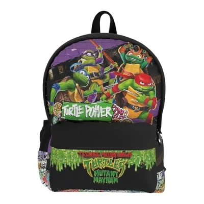 Immagine di CYPBRANDS Tortugas Ninja Mochila Juvenil Adaptable A Trolley Mutants, Zaino Unisex Bambini e Ragazzi, Multicolore, Talla única