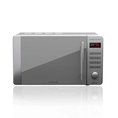 Immagine di Cecotec Forno a Microonde ProClean 5020, 700 W, 20 L, rivestimento Ready2Clean, tecnologia 3DWave, design effetto specchio, manico in acciaio inossidabile, 8 programmi, specchio inossidabile