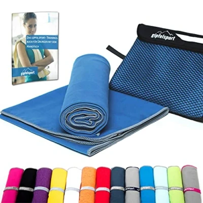 Immagine di gipfelsport Asciugamano Microfibra Blu Set2 1x S(80x40cm) &amp; XL(180x80cm)
