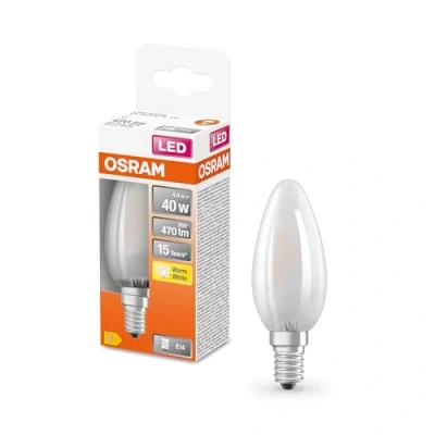 Immagine di Osram Led retrofit classic b (40) 4w/827/2700k e14 4058075436503