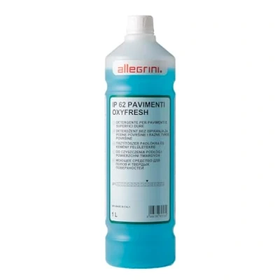 Immagine di Allegrini IP 62 Oxyfresh Detersivo Pavimenti e Detergente Robot Lavapavimenti Profumato per la Pulizia di Superfici Dure in Gres Porcellanato Ceramica Marmo 1000 ml