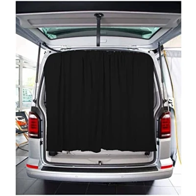 Immagine di BREMER SITZBEZÜGE Tenda parasole per portellone posteriore, compatibile con VW T5 T6 T6.1 Multivan Transporter Caravelle, colore nero