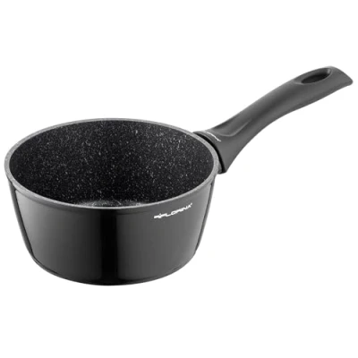 Immagine di FLORINA Pentola in Alluminio (1,3 l) 16 cm i Casseruola Antiaderente MAGNUM Rivestimento Manici Soft Touch Piccola per Latte Adatta a Tutti Tipi di Fornelli e Induzione