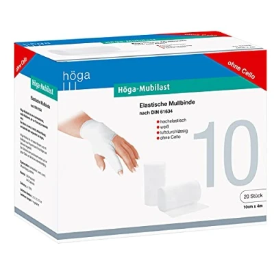 Immagine di Höga mubi Last fascia elastica da Mull, 10 cm X 4 m, 20 pezzi