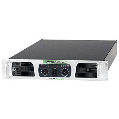 Immagine di Amplificatore di potenza Pronomic TL 200 stereo con 2x 500 Watt a 2 Ohm Controllo della temperatura ventola Modalità parallela, e ponte Tipo AB
