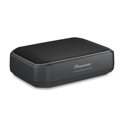 Immagine di Pioneer subwoofer attivo TS WX140DA, con alloggiamento potenza massima di 170W, 20x13 cm in MDF, nero, ingresso nominale 50 W, telecomando via cavo