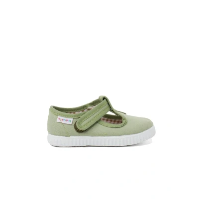 Immagine di Pisamonas Scarpe Occhio di Bue T Bar Bambini Chiusura A Strappo Misurare 27 Colore Sempreverde