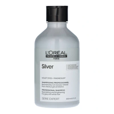 Immagine di L&#039;Oréal Professionnel Paris Shampoo professionale per capelli grigi e bianchi Silver Serie Expert, Formula neutralizzante anti giallo